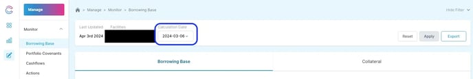 borrowing base - calculation date 1